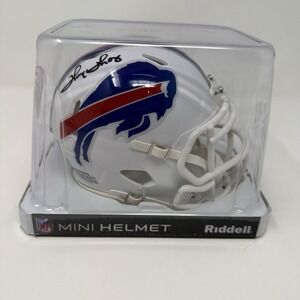 Thurman Thomas Signed Buffalo Bills Speed Mini Helmet Beckett JSA COA